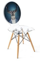 Chaise transparente Graph cerf . Acrila. Chaise transparente Graph cerf . Acrila.