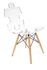 Chaise transparente Puzzle . Acrila. Chaise transparente Puzzle . Acrila.