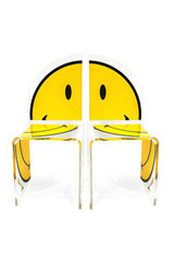 Demi-chaise Smiley quarter assise à gauche. Acrila. Demi-chaise Smiley quarter assise à gauche. Acrila.