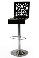 Tabouret haut Grand Soir dentelle noire. Acrila. Tabouret haut Grand Soir dentelle noire. Acrila.