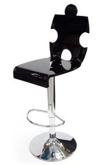 Tabouret noir Puzzle . Acrila. Tabouret noir Puzzle . Acrila.