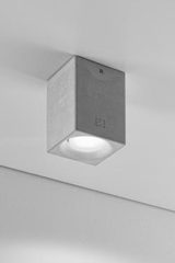 Nadir ceiling lamp in gray cement. Aldo Bernardi. Nadir ceiling lamp in gray cement. Aldo Bernardi.