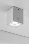 NADIR gray LED concrete outdoor ceiling light. Aldo Bernardi. 