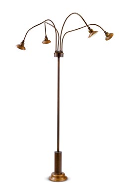 Garden floor lamp 4 lights SOIR 1 with LED lighting. Aldo Bernardi. 