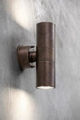 Abarth cylindrical outdoor wall lamp with LED light. Aldo Bernardi. Abarth cylindrical outdoor wall lamp with LED light. Aldo Bernardi.