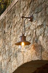 Guinguette aged brass outdoor wall lamp. Aldo Bernardi. Guinguette aged brass outdoor wall lamp. Aldo Bernardi.