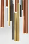 Tubo 28 hammered aluminium tube pendant. Aldo Bernardi. 