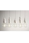 Fate individual pendant lamp white ceramic N1. Aldo Bernardi. 