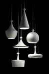 Multilustri 6-light white ceramic pendant light. Aldo Bernardi. 