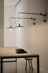 Black fishing rod wall light Meridiana. Aldo Bernardi. 