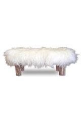 Hannibal black fur bench large model. Angel des Montagnes. Hannibal black fur bench large model. Angel des Montagnes.