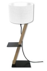 Zoé table lamp small model with white linen shade. Angel des Montagnes. Zoé table lamp small model with white linen shade. Angel des Montagnes.