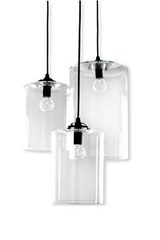 Lucile transparent triple glass pendant. Angel des Montagnes. Lucile transparent triple glass pendant. Angel des Montagnes.