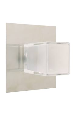 Quadra 1 applique une verrerie carrée. Aprodis. 
