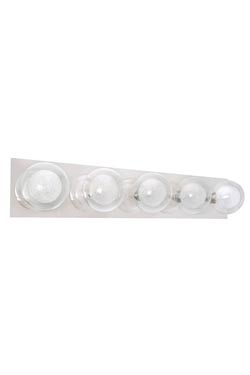 Star 5 applique 5 ampoules sur socle rectangulaire. Aprodis. 