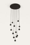 Chandelier 15 lights in wood and metal Lita. Aromas. 