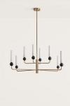 Delie chandelier design antique gold 8 lights. Aromas. 