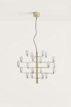 Large 20-light chandelier in gold Gand. Aromas. 