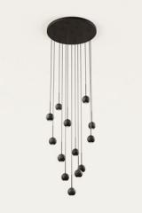 Lita chandelier 15 lights in wood and metal. Aromas. 