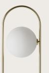Abbacus lampe de table boule de verre et acier noir . Aromas. 
