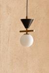 Oneta black marble and gold metal pendant light. Aromas. 