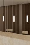 Ison cylindrical glass pendant lamp. Aromas. 