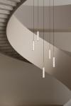 Ison cylindrical glass pendant lamp. Aromas. 