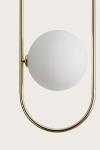 Abbacus gold metal and glass ball pendant. Aromas. 