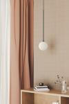 Ball pendant lamp opal glass and gold. Aromas. 