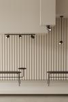 Noon black adjustable spotlight on rod. Aromas. 