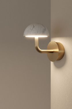 Small contemporary wall light in black marble Dussa. Aromas. 