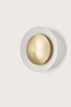 Coss black and gold disc wall light 40cm. Aromas. 