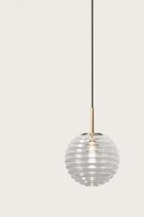 Doul suspension boule de verre cannelé. Aromas. Doul suspension boule de verre cannelé. Aromas.