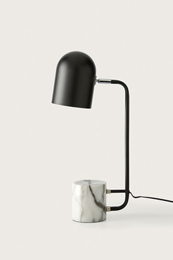 Lampe de bureau orientable en acier et marbre Luca . Aromas. 