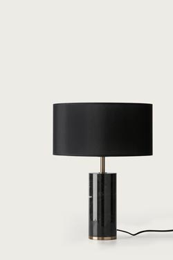 Lampe de table classique en marbre noir Cand. Aromas. 
