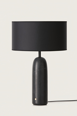 Lampe de table noire en marbre Schin . Aromas. 