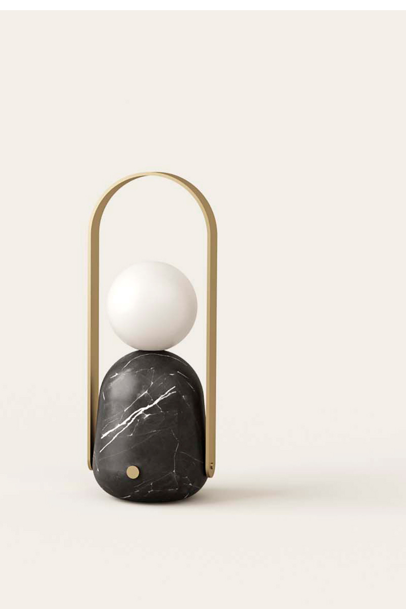 Lampe sans fil portable en verre et marbre Nano, Aromas, Luminaires  contemporains, design, fabricant espagnole