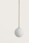 Ball pendant lamp opal glass and gold. Aromas. 