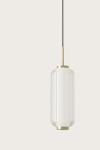 Elma pendant lamp in fluted glass and gilded steel. Aromas. 
