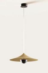 Hat gold pendant with black marble reflector. Aromas. Hat gold pendant with black marble reflector. Aromas.