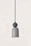 Pendant in ceramic and green marble Bell. Aromas. 