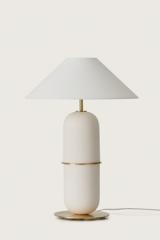 Agra white ceramic table lamp. Aromas. Agra white ceramic table lamp. Aromas.