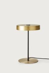 Ambor contemporary gold table lamp. Aromas. 
