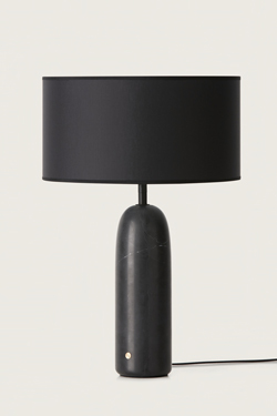Black table lamp in marble Schin. Aromas. 