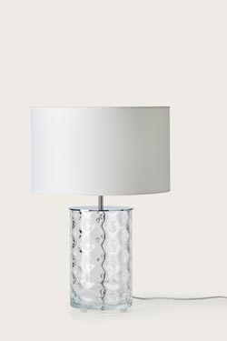 Table lamp in clear glass Shadow. Aromas. 