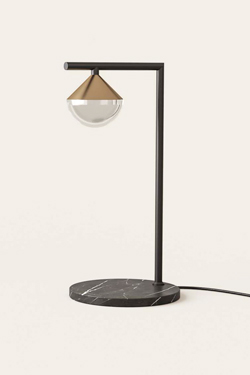 Nino table lamp in marble and optical glass. Aromas. 