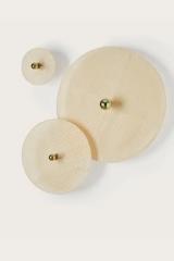 Tan Tan applique 3 disques en rotin naturel