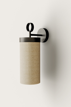 Wall lamp in natural linen Nooi. Aromas. 