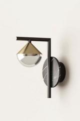 Nino wall lamp in marble, metal and optical glass. Aromas. 