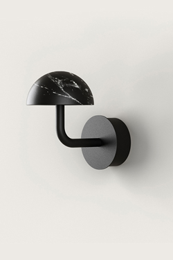 Small contemporary wall light in black marble Dussa. Aromas. 
